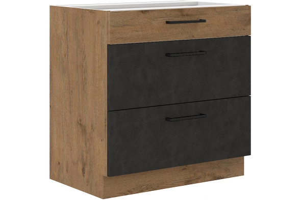 Szafka dolna 3 szuflady 80 D 3S PREMIUM BOX